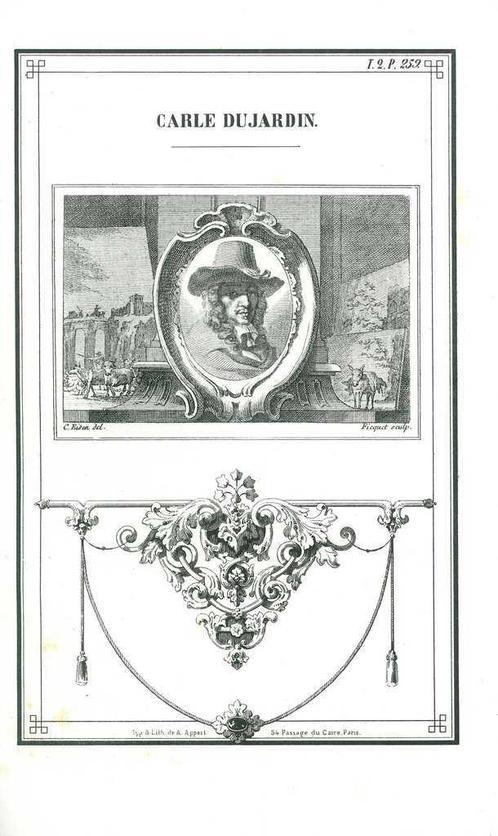 Portrait of Karel Dujardin, Antiek en Kunst, Kunst | Etsen en Gravures