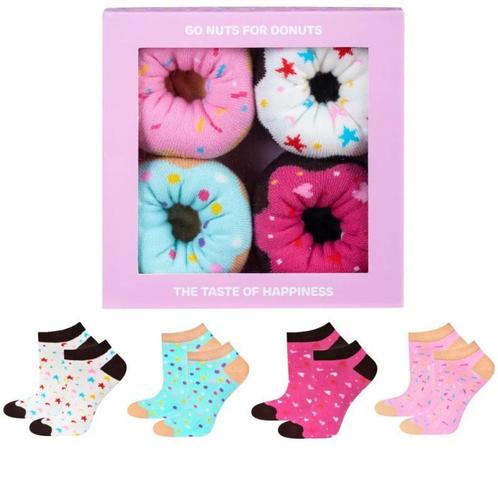 Donut sokken voordeel set 4 stuks, Kleding | Dames, Sokken en Kousen, Nieuw, Verzenden