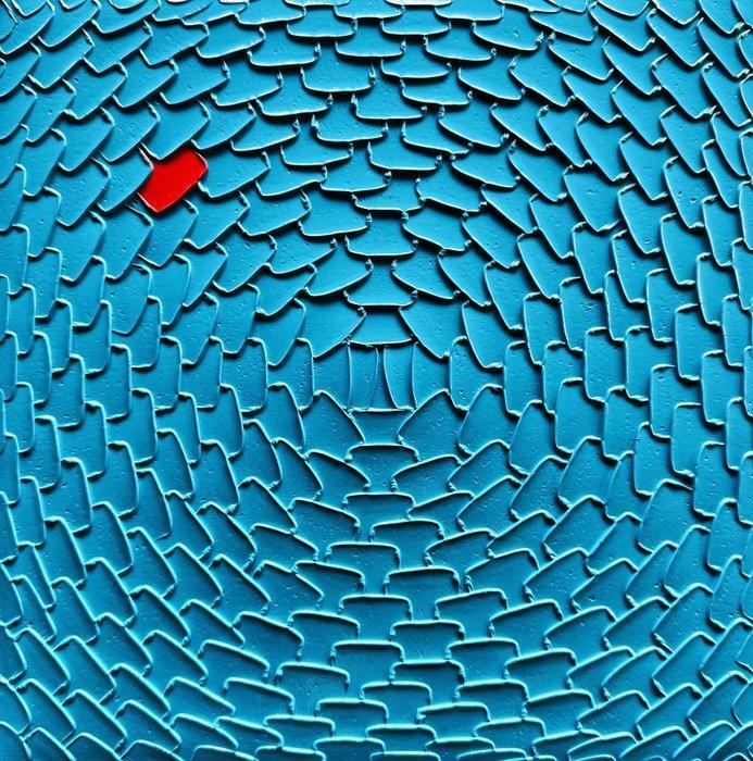 Aykaz Arzumanyan (XXI) - Abstraction géométrique N° 1117, Antiek en Kunst, Kunst | Schilderijen | Modern