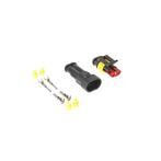 Hermetische connector set - 12 tot 24 Volt - 2 pin superseal, Doe-het-zelf en Verbouw, Elektra en Kabels, Nieuw, Overige typen