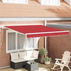 vidaXL Inklapbaar Zonnescherm 350 x 250 cm Rood, Tuin en Terras, Zonneschermen, Verzenden, Nieuw