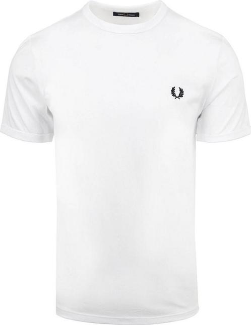 Fred Perry Ringer T-Shirt Wit maat 3XL Heren, Kleding | Heren, T-shirts, Wit, Nieuw, Overige maten, Verzenden