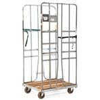 Gebruikte 2-Heks rolcontainer klemhekken + 2 spanbanden, Doe-het-zelf en Verbouw, Transportwagens, Ophalen of Verzenden, Gebruikt