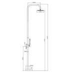 Buitendouche Aqua Splash Inclusief Handdouche RVS 304, Ophalen of Verzenden, Nieuw