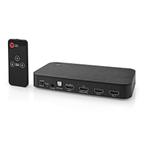 Nedis 3x HDMI naar 2x HDMI eARC, 1x Toslink en 1x, Audio, Tv en Foto, Overige Audio, Tv en Foto, Nieuw, Ophalen of Verzenden