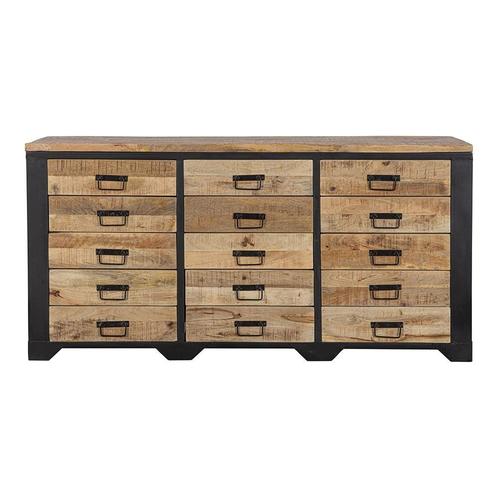 Dressoir Mangohout Mitchel 160 cm, Huis en Inrichting, Kasten | Dressoirs, 150 tot 200 cm, 25 tot 50 cm, Nieuw, Overige houtsoorten