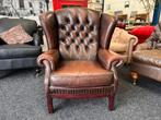 Chesterfield Maarssen !! Vintage Leren Chesterfield Fauteuil, Ophalen, Gebruikt, Leer, CHESTERFIELD