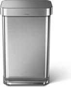 Simplehuman Rectangular Prullenbak - 45L - Liner Pocket -, Verzenden, Zo goed als nieuw
