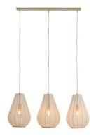 Light & Living Hanglamp Itela 3-Lamps, kleur Zand, Huis en Inrichting, Lampen | Hanglampen, Nieuw, Verzenden