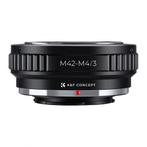 K&F Concept Lens Adapter - M42  Micro 4/3 Adapter - KF06.07, Verzenden, Nieuw
