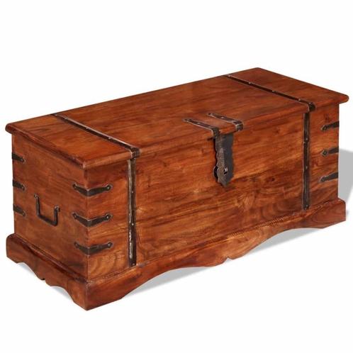 Houten Kist - Salontafel & Opberger - Retourdeal - 47%, Tuin en Terras, Bergingen en Tuinkasten, Nieuw, Hout, Overige typen, Ophalen of Verzenden