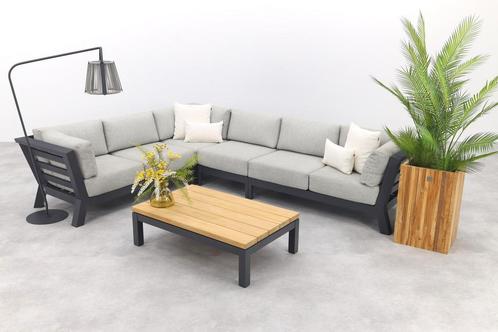 4SO Meteoro/Capitol hoekbank loungeset - 5-delig | AANVRAAG, Tuin en Terras, Tuinsets en Loungesets, Loungeset, Nieuw, Hout, Verzenden