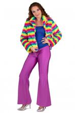 Flared Broek Neon Paars, Kleding | Dames, Carnavalskleding en Feestkleding, Verzenden, Nieuw