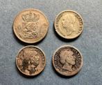 Nederland. 10 cent 1826B, 1849, 1853 en 1856 (totaal 4, Postzegels en Munten, Munten | Nederland