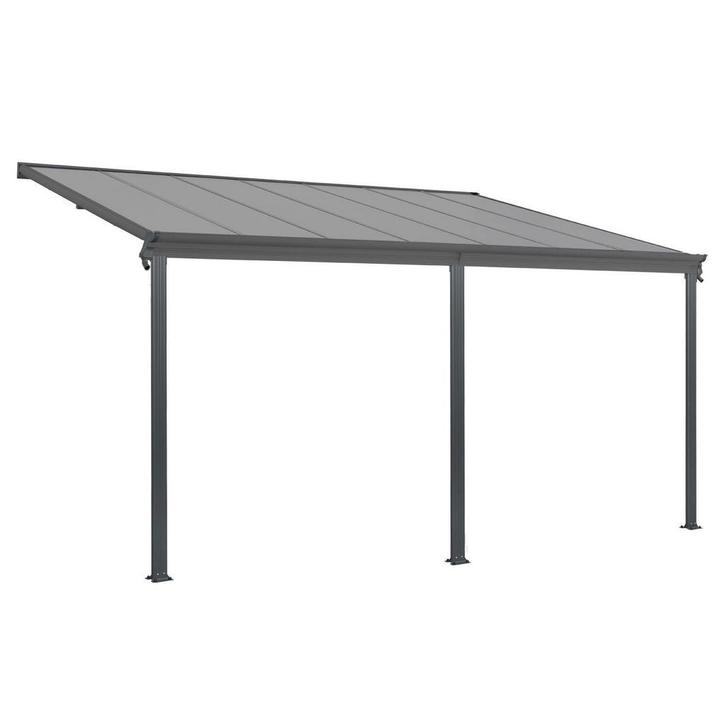 Terrasdak / Overkapping - Borneo - 5.5 x 3 m - Grijs, Tuin en Terras, Overkappingen, Nieuw, Verzenden
