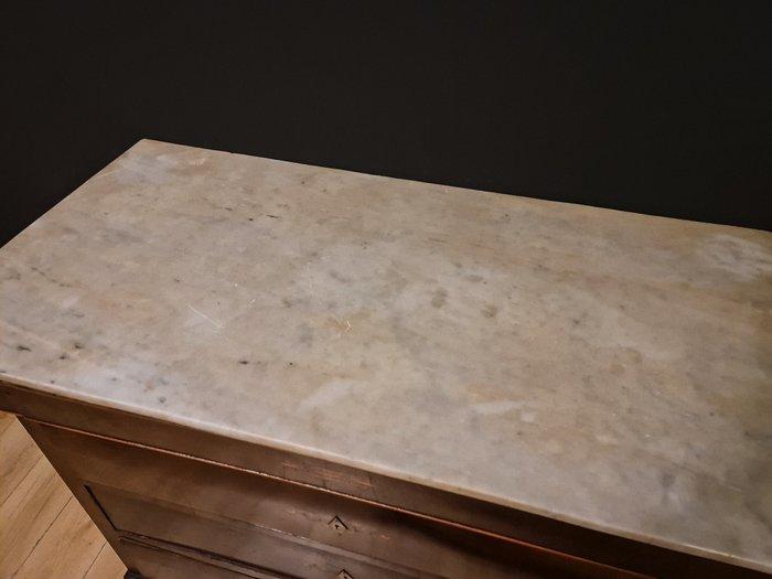 Commode - Carrara marmer, Mahonie, Antiek en Kunst, Antiek | Overige Antiek