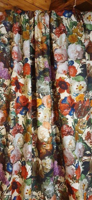 Uitbarsting van bloemen op exclusieve theezakjes - 300x280cm, Antiek en Kunst, Antiek | Kleden en Textiel