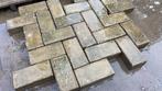 Oude gebakken keiformaten Brons (op pallets), Tuin en Terras, Tegels en Klinkers, Ophalen of Verzenden, Gebruikt, Keramiek, Klinkers