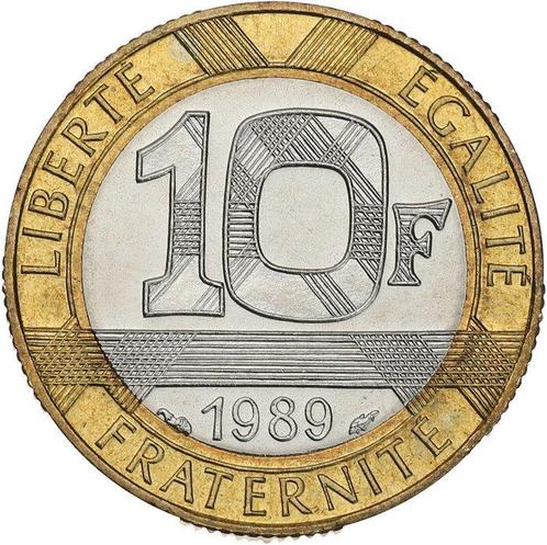 Frankrijk. Ve République. 10 Francs 1989 Montesquieu, Postzegels en Munten, Munten | Europa | Euromunten