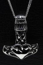 Zilveren Hamer van Thor - 2 ketting hanger, Verzenden, Nieuw