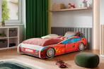 Kinderbed - rode auto - 160x80 cm - met matras, Kinderen en Baby's, Kinderkamer | Bedden, Ophalen of Verzenden, Nieuw