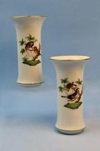 Herend Hungary - Rothschild decor - Vaas (2) - Porselein -, Antiek en Kunst