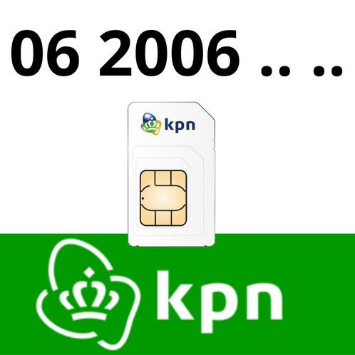 Geboren in 2006 - Keuze uit meer dan 50 mooie 06 nummers, Telecommunicatie, Prepaidkaarten en Simkaarten, Prepaidkaart, Nieuw