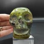 opaal serpentijn Schedel - Hoogte: 6 cm - Breedte: 7 cm- 560, Verzamelen, Mineralen en Fossielen