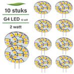 Set van 10 LED lampen G4-GU4 | 12 volt | 2 watt | 2700K warm, Huis en Inrichting, Lampen | Losse lampen, Nieuw, Bipin of Steekvoet
