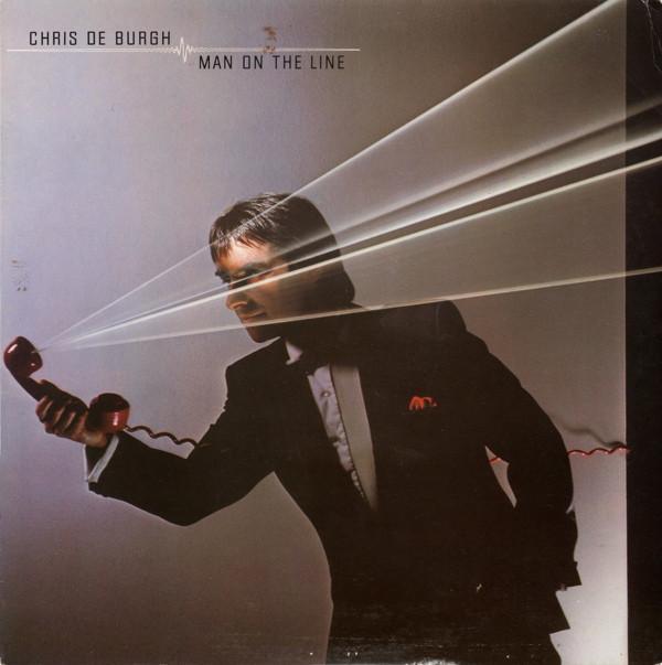 LP gebruikt - Chris de Burgh - Man On The Line, Cd's en Dvd's, Vinyl | Rock, Zo goed als nieuw, Verzenden