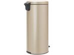 Brabantia NewIcon Prullenbak - 30 liter - Metallic Gold, Verzenden, Zo goed als nieuw