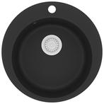 Gootsteen Graniet Zwart - Rond & Diep! OP=OP, Mis m Niet!, Ophalen of Verzenden, Nieuw, Steen, Wastafel