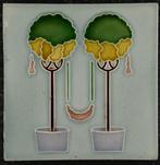 Jugendstil Tegel - Meißner Ofen,- und Porzellanfabrik - Art