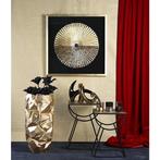 Poly/glasvezel plantenbak Big Nugget goud H.70cm, Verzenden, Nieuw
