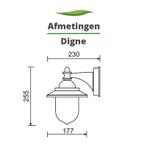 Buitenlamp Digne + E27 LED dag-nacht sensorlamp | 4.2 watt |, Tuin en Terras, Verzenden, Minder dan 50 watt, Wandlamp, Nieuw