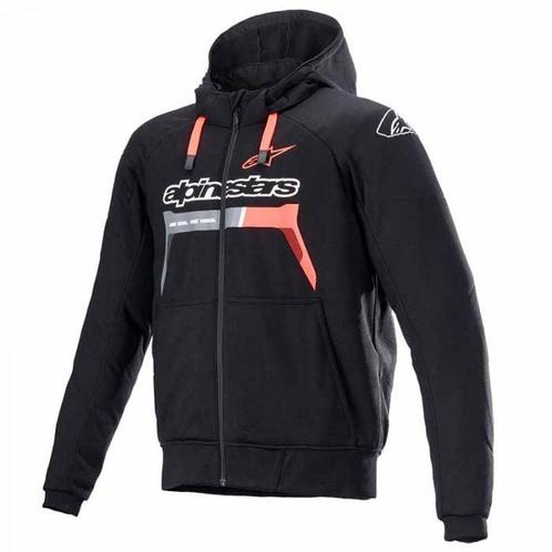Alpinestars Chrome Ignition Hoodie Zwart Rood Fluo, Motoren, Kleding | Motorkleding, Heren, Nieuw met kaartje, Jas | textiel, Verzenden