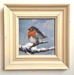 Mijnsbergen - Roodborstje in de sneeuw, Antiek en Kunst, Kunst | Schilderijen | Modern