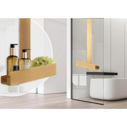 REA Gouden doucherek - elegant ontwerp - voor badwand of..., Doe-het-zelf en Verbouw, Sanitair, Nieuw, Ophalen of Verzenden