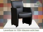 Leren eetkamerstoel Pleasure - Toledo Pacific (donkerblauw), Huis en Inrichting, Stoelen, Eigentijds, Modern, Blauw, Nieuw, Leer