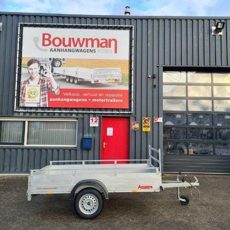 Anssems GT 750 R enkelas bakwagen 251x126cm 750kg, Auto diversen, Aanhangers en Bagagewagens, Ophalen of Verzenden