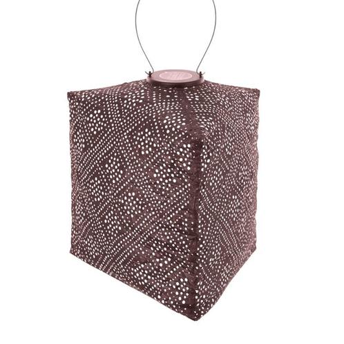 Solar Lampion Triangle - Topaze Plum - 28 cm, Tuin en Terras, Buitenverlichting, Waterbestendig, Led, Zonne-energie, Minder dan 50 watt