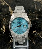 Rolex Datejust 41 - Ice Blue Arab Dial - Iced Out - Diamonds, Sieraden, Tassen en Uiterlijk, Horloges | Heren, Nieuw