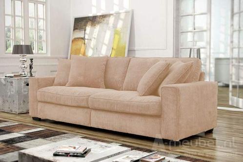 Bankstel Venlo - rechte banken - Beige, Huis en Inrichting, Banken | Bankstellen, Nieuw, Stof