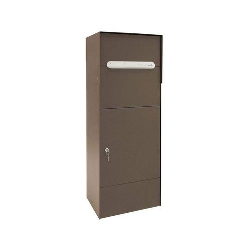 STOER! Cardiff pakketbrievenbus XXL staal - corten-look, Tuin en Terras, Brievenbussen, Nieuw, Verzenden