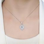 Hanger - 14 karaat Witgoud - 0.40ct. tw. Diamant, Sieraden, Tassen en Uiterlijk, Antieke sieraden