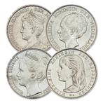 De 4 zilveren portretten van Koningin Wilhelmina, Postzegels en Munten, Munten | Nederland, Verzenden