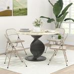 4-delige Set Klapstoelen, Draagbare Bureaustoelen, Stalen Po, Huis en Inrichting, Stoelen, Verzenden, Nieuw