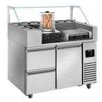 GGM Gastro | Voorbereidingstafel - 1210mm - 1 deur & 2 laden, Verzenden, Nieuw in verpakking