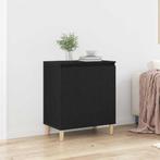vidaXL Dressoir Zwart 60 x 35 x 70 cm Bewerkt hout, Huis en Inrichting, Kasten | Dressoirs, Verzenden, Nieuw, Overige houtsoorten