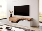 Meubella | TV-Meubel wit eiken 160x35x46 staand, Huis en Inrichting, Kasten | Televisiemeubels, Overige materialen, Verzenden